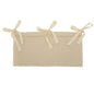 Baby Crib Storage Bag Cotton Double Pouch Newborn Bed Headboard Organizer for Kids Baby Bedding Diaper Toys Bag