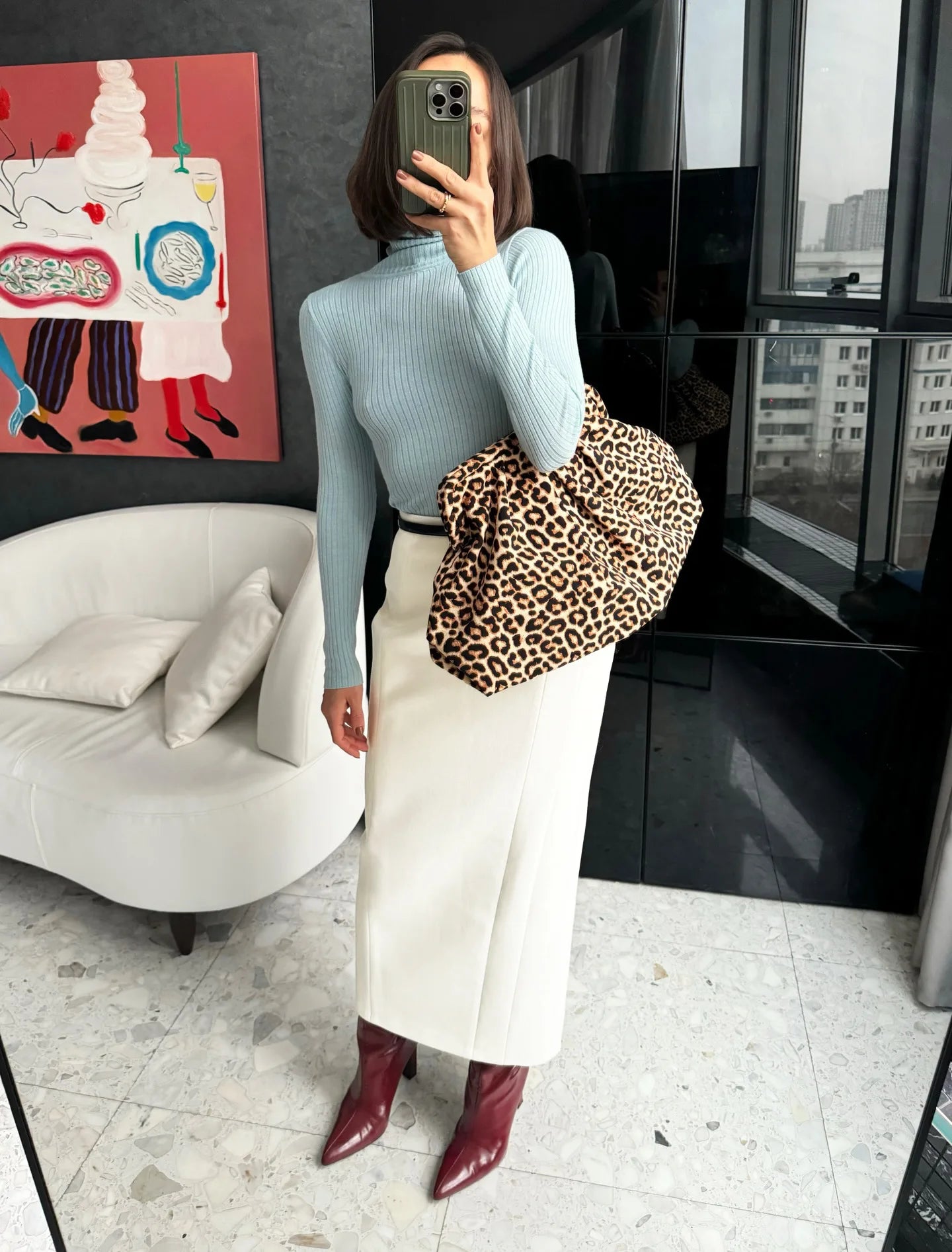 Tsiisd Commuting White Straight Leg Maxi Skirt Women Fashion High Waist Slim Casual Patchwork Party Outfit Female Maxi Skirt New