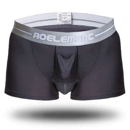 Bullet separate underwear Men's ventilated summer dry underpants Ice silk bag ice healthy boxers