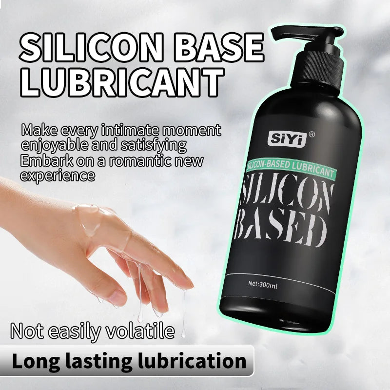 120ml/300ml Silicone Based Lubricant for Sex Toy, Long-Lasting Stringy Anal Lube Suitable for Bathroom and Underwater Use