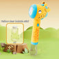 Cartoon Dinosaur Giraffe Bubble Blowing Machine for Children, Fully Automatic Handheld Bubble Stick, Luminous Bubble Toy