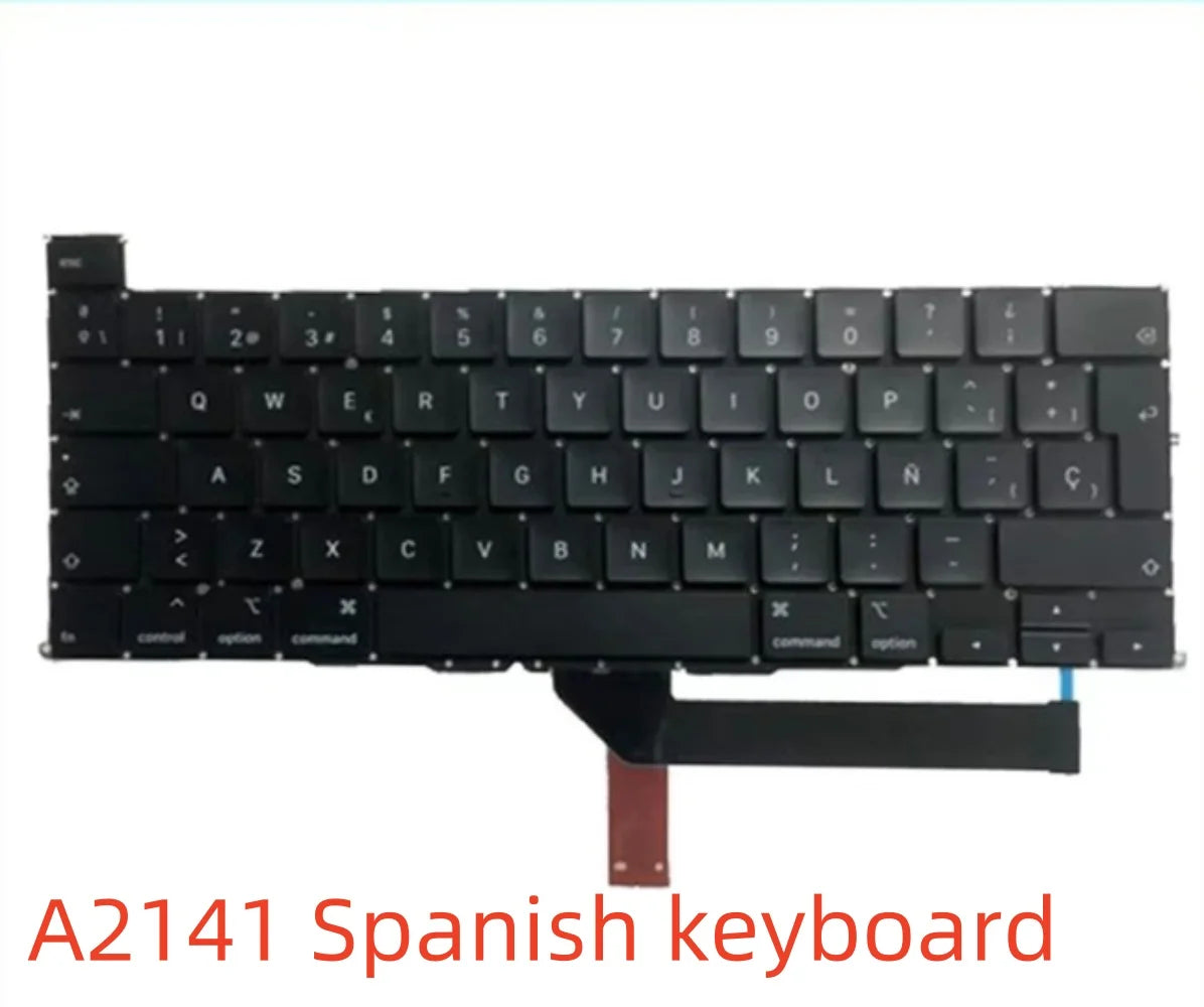 New A2141 Keyboard US UK EU French Spain German Italy EU for MacBook Pro Retina 16" A2141 2019 Year