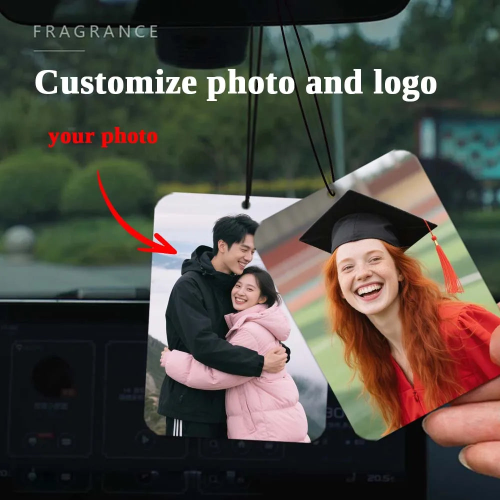 20pcs Customized Photos of Car Air Fresheners, Fragrant Decorative Fragrances, Customized Photos of Family, Friends, and Pets