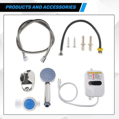Electric Thankless Instant Hot Water Heater 3 Seconds Instant Heating 3500W Bathroom Faucet Tap Heating US Plug 110V