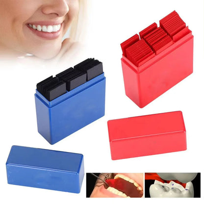 300 Sheets Dental Bite Paper Disposable Dentist Blue/Red Double-Sided Bite Strip Oral Teeth Care Whitening Dentistry Material