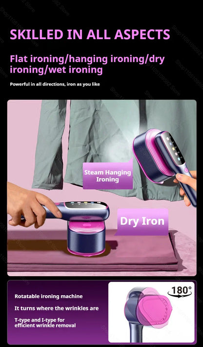 Mini Garment Steamer For Clothing Steam Iron Handheld Portable Home Travelling Voor For Clothes Ironing Wet Dry Ironing Machine