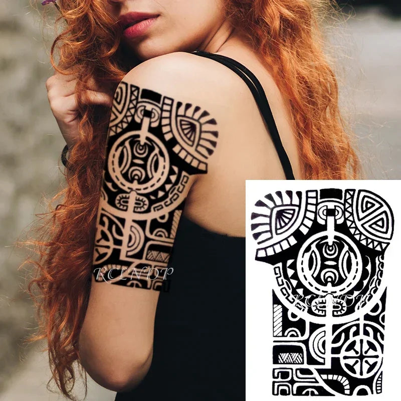 Waterproof Temporary Tattoo Sticker Joker Skull Letter Big Size Body Art Flash Tatoo Fake Tatto Stickers for Girl Men Women