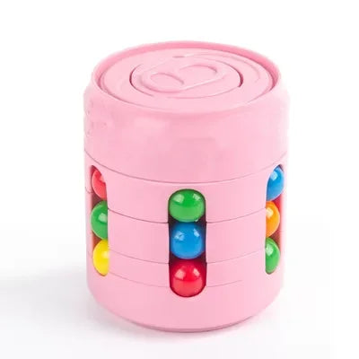 Multiple Functions Fidget Spinner Magic Colorful Beans Finger Spinning Relieves Stress Decompression Tool For Children And Adult
