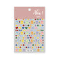 White Bloom Translucent Hollow Butterfly Heart Nail Sticker Press on Nails Decals Hollow Heart Star Moon Shape Sticker Sliders