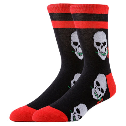 men women tube socks sport misfits skull rose designer creative novelty funny happy street style socks skateboard basketball