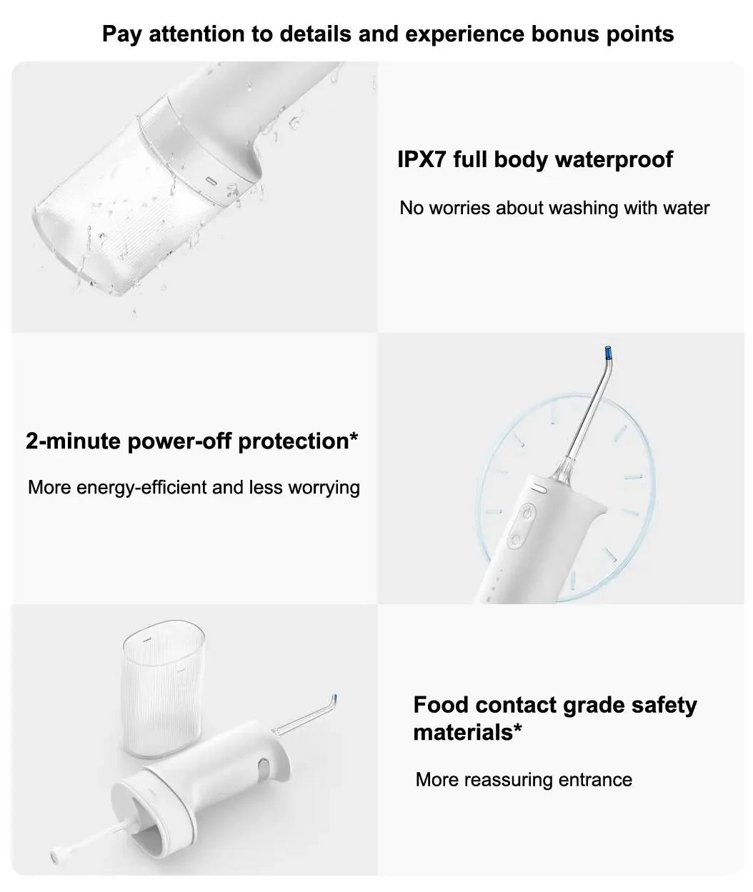 NEW MIJIA MEO705 Portable Oral Irrigator 2 Dental Teeth Whitening Flosser Bucal Tooth Cleaner Waterpulse Water Thread for Teeth