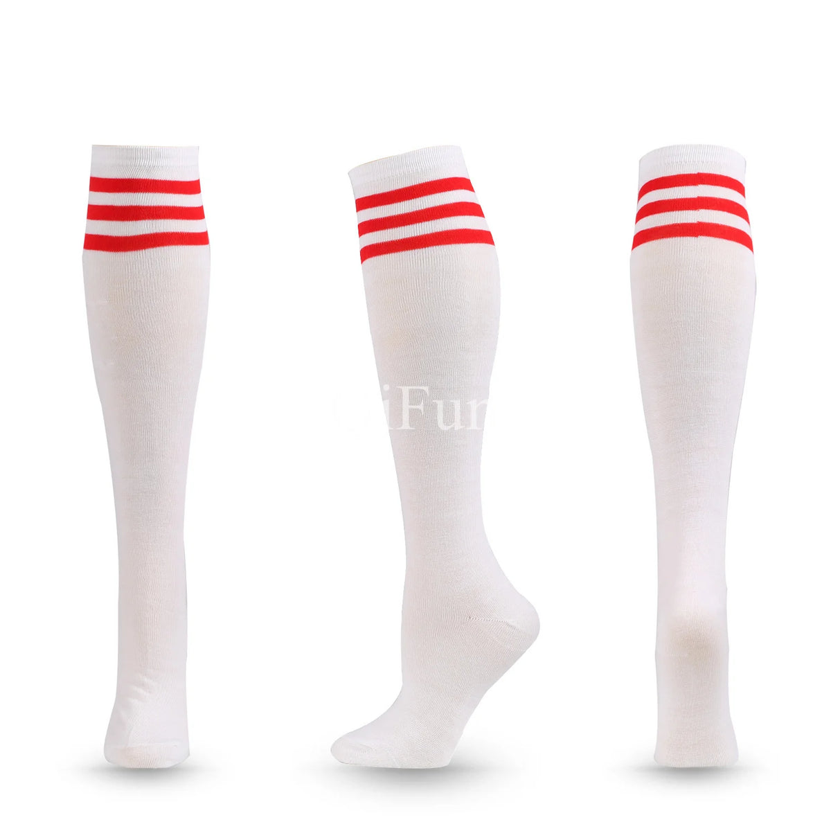 Unisex Compression Socks Football Socks Non-slip Long Tube Knee High Stockings Socks Striped Soccer Socks Running Sports Socks