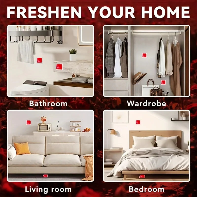 Breathable membrane air freshener sticker, freshens the air, compact design - Freshener for trash cans, suitable for bathrooms