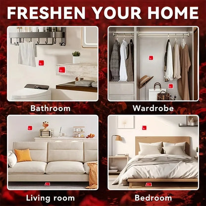 Breathable membrane air freshener sticker, freshens the air, compact design - Freshener for trash cans, suitable for bathrooms