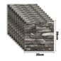 10pcs Self Adhesive Decor 3D Foam Wall Stickers Pane Room Waterproof Peel and Stick Brick Wallpaper for Interior Decoration