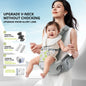 AIBEDILA Baby Carrier Waist Stool Ergonomic Kangaroo Baby Carrier with Knob Breathable Newborn Waist Stool 0-36M