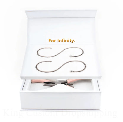2025 New Permanent Eternal Bracelet Couple Jewelry Do it Yourself Fashion Bracelet Kit Valentine's Gift for Lover.