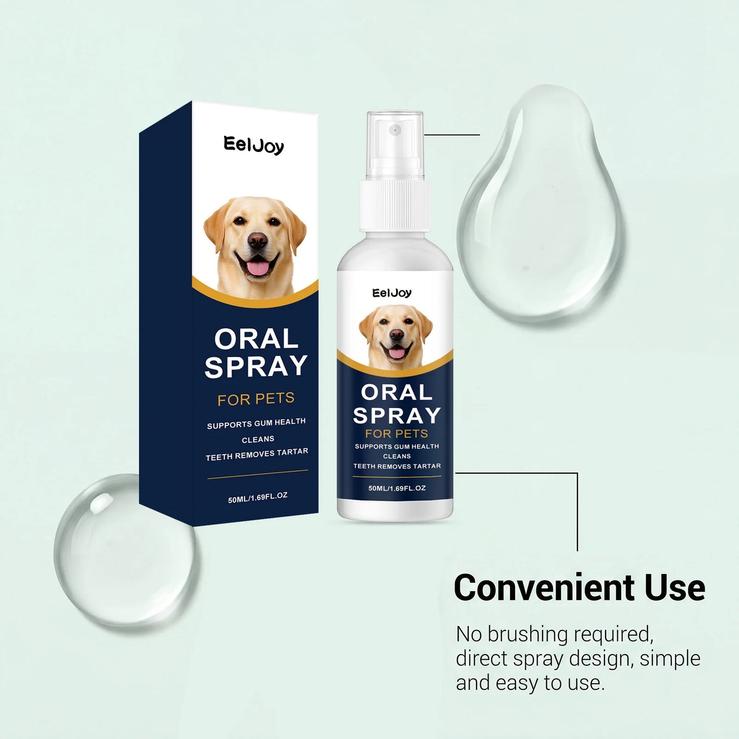 Pet Mouth Cleaning Spray Natural Plants Tartar Remover Cleaning Bad Smell Tongue Pet Accessories Dog And Cats Oral Cleanse Spray