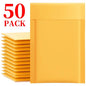 10-50Pack Kraft Bubble Mailers Self Adhesive Paper Envelopes Waterproof Cushioned Padded Foam Shipping Bags for Packaging