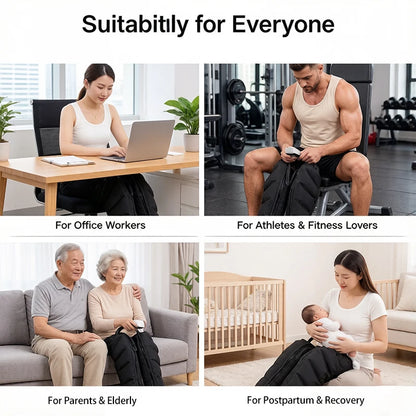Air Pressure Leg Massager Foot Circulation Massage  Boots Kneading Squeeze Deep Relaxation Calf With Remote Control Adjustable