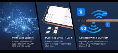 Ultra-thin Rugged Android Smartphone Cubot King Kong ES, 6.56" 90Hz Screen, 16GB RAM(6GB+10GB), 128GB ROM, 48MP Camera, 4G Phone