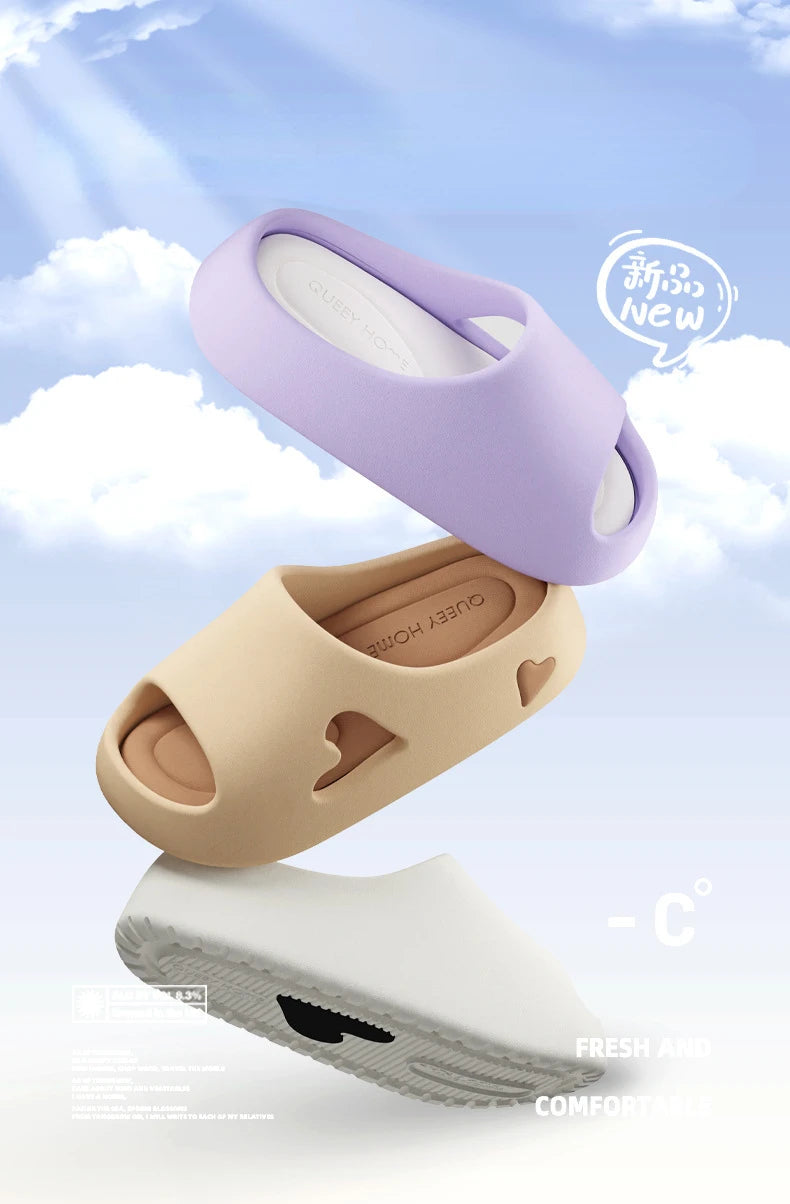 Summer Indoor Outdoor Women Sandal Platform Style Soft EVA Non Slip Love Design Home House Slippers Beach Slides Flip Flops shoe