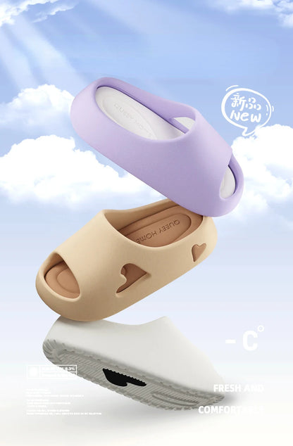 Summer Indoor Outdoor Women Sandal Platform Style Soft EVA Non Slip Love Design Home House Slippers Beach Slides Flip Flops shoe