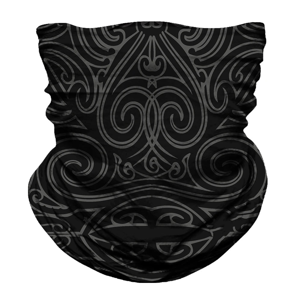 Seamless Snood Bandana Multifunctional Headwear Outdoor Sports Sun Protection Cycling Scarf Fishing Halloween Unisex Neck Mask