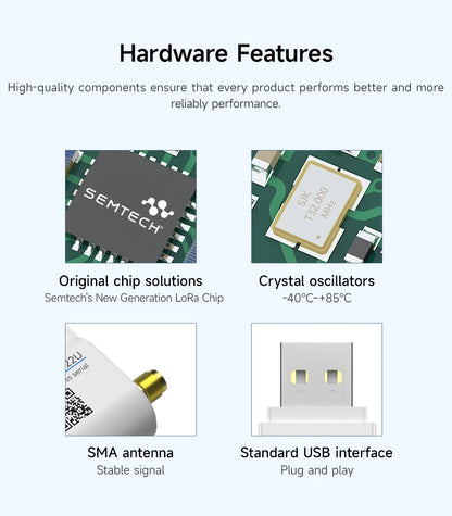 868.125MHz 915MHz Lora Wireless Module CDSENET E22-900T22U with Antenna 22dbm LBT RSSI Long Distance 5Km USB Low Power