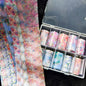 10Rolls Halloween  Flower Plaid Angel Marble  Bow Nail Foils Transfer Paper  Nail Art Stickers   Decal  Nails Decoration