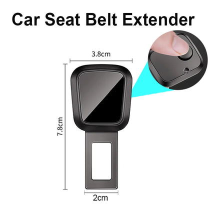1/2/4 Pieces Car Seat Belt Clip Extender Alloy Seatbelt Lock Buckle Plug Auto Fastener Converter Clip Safety Belt Decoration