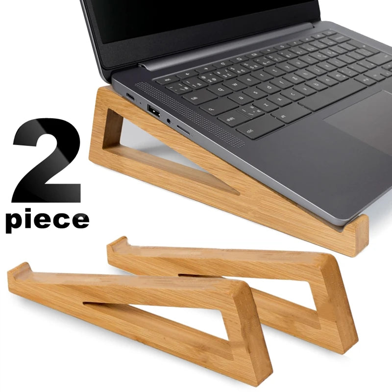 Desktop Non-slip Laptop Wooden Holder Cooling Stand Universal Heat Dissipation Notebook Computer Desk Heighten Bracket Support