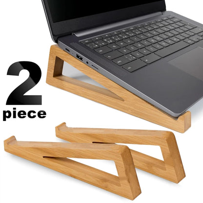 Desktop Non-slip Laptop Wooden Holder Cooling Stand Universal Heat Dissipation Notebook Computer Desk Heighten Bracket Support
