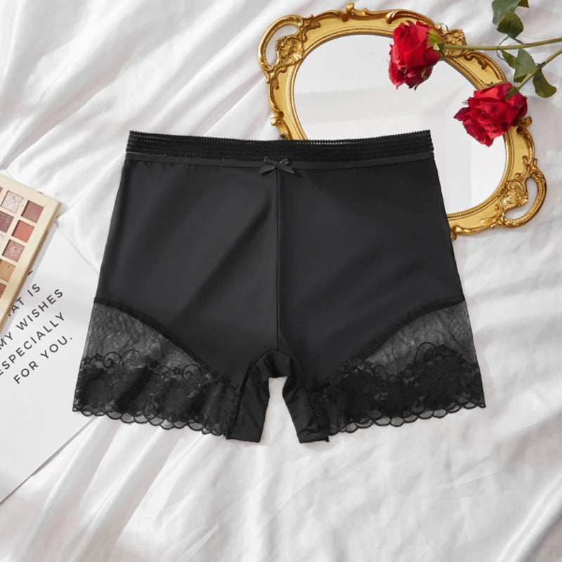 S-4XL Women's Mid-Rise Briefs Boxer Briefs Comfortable & Breathable Lace & Sexy Stretch Mid-Rise