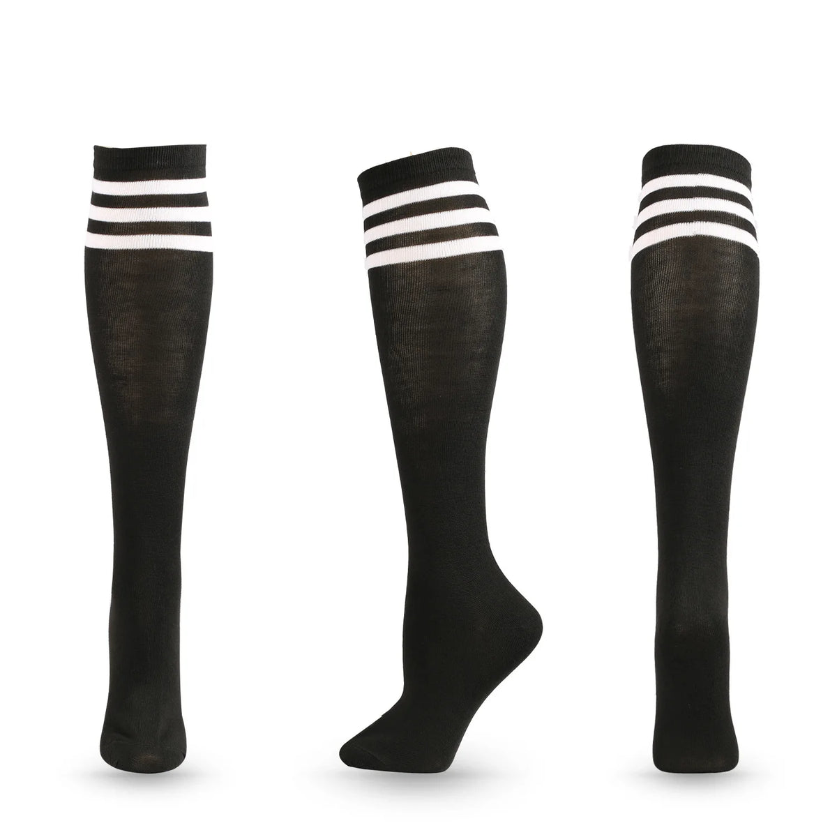 Unisex Compression Socks Football Socks Non-slip Long Tube Knee High Stockings Socks Striped Soccer Socks Running Sports Socks