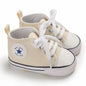 Print Star Sports Baby Canvas Classic Sneakers Newborn Baby Boys Girls First Walkers Shoes Infant Toddler Anti-slip Baby Shoes