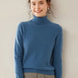 Cashmere Sweater Women's Turtleneck Long Sleeved Knitted Pullover 100% Pure Cashmere Base Sweater Korean Version Women's Top