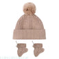 U13F Cosy Hand Crochet Baby Booties and Knitted Hat Set for Newborns Soft and Warm Knitting Socks Bonnet for 0-6 Months