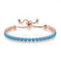 Adjustable Colorful Birthstone Tennis Bracelets for Women 4MM Crystal Bangle Female Hand Chain Trend Jewelry Accessories H133