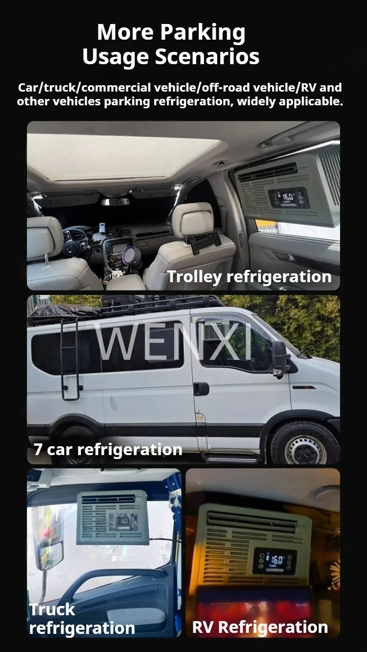 Portable Parking Air Conditioner Small Portable Car Energy Saving Air Conditioner Ductless: Hassle -Free for Car Window Mounting