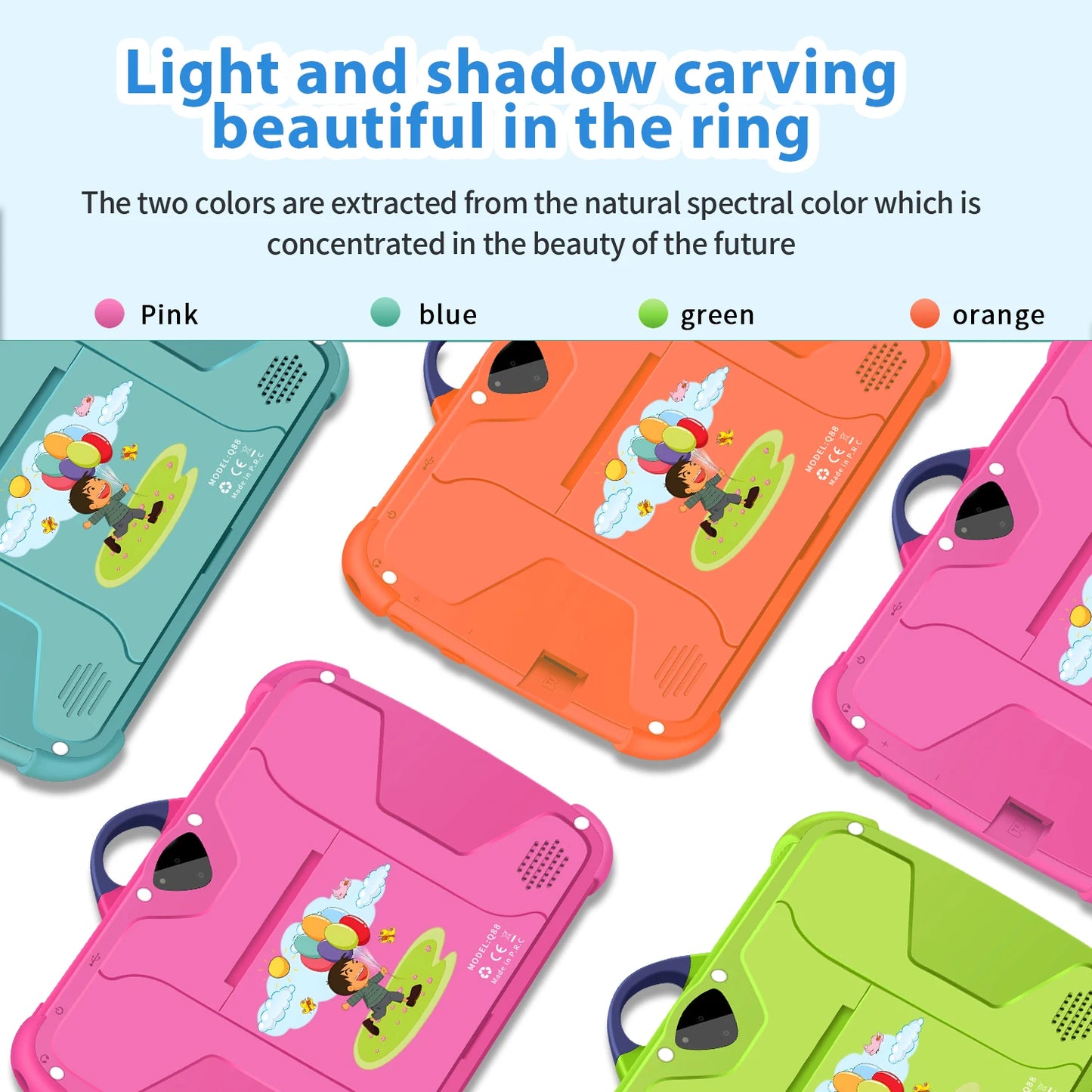 New 7 Inch Android 13 Learning Education Kids Tablets Quad Core 4GB RAM 64GB ROM Cheap Simple Children's Favorite Tablet Pc