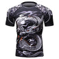 New Men Sports Jiu Jitsu BJJ Suit Gym Fitness Compression Clothes Running Jogging Sport Wear Exercise Workout Rashguard Tights