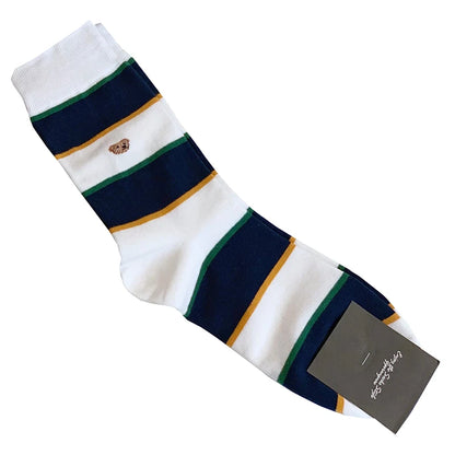 Good Quality Cartoon Gentleman Bear Men's Socks Cotton Harajuku Style Sport Boys Skateboard Novelty Breathable  Christmas Gifts