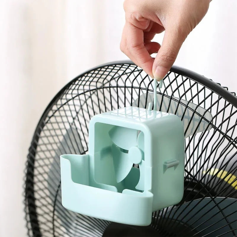 Fan Humidifier Cooler, Household Floor Fan with Water Cooling, Dorm Desktop Mini Air Conditioner Fan, Summer Heat Relief Small F