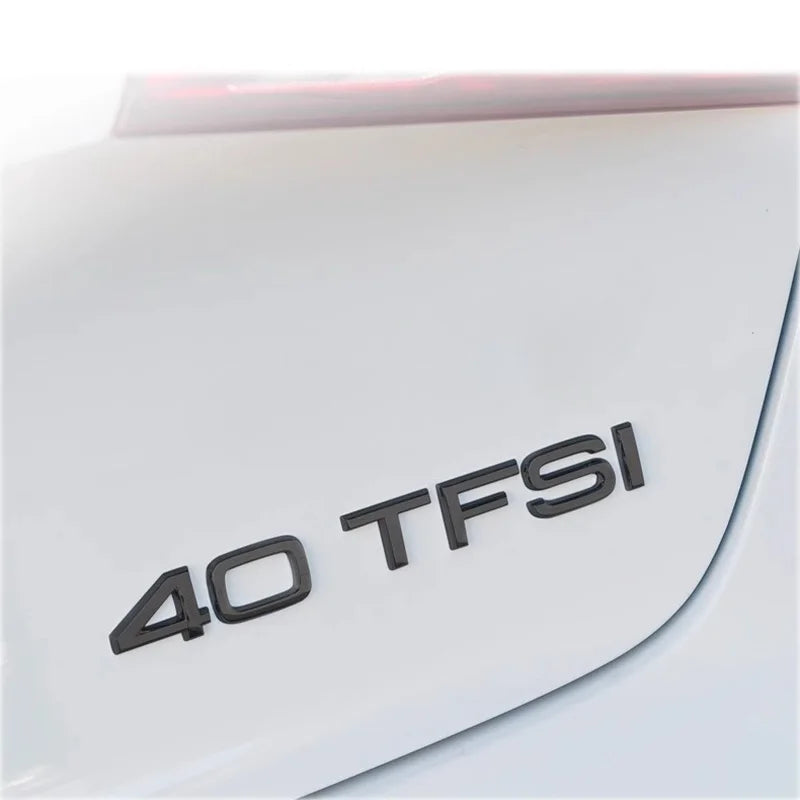 Car Letter Logo Sticker for A5 suitable for tail bumper and trunk emblem applicable to 2.0 3.0 40TDI 35 40 45TFSI models