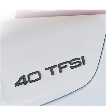 Car Letter Logo Sticker for A5 suitable for tail bumper and trunk emblem applicable to 2.0 3.0 40TDI 35 40 45TFSI models