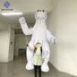 Inflatable Polar Bear Puppet with Lights Large Inflatable White Walking Animal Puppet For Festival Stage and Street Performances