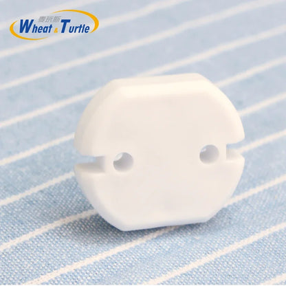 5Pcs/Lot Europe Standard Sockets Cover Baby Children Protection Against Electric Shock ABS Plug Two Pin Phase Outlet Socket Lock