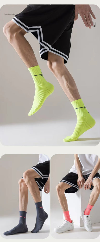 1/3/10 Pairs Professional Running Socks Men's Women Marathon Whiteline Cycling Socks Men Lady Sport Running Sports Socks
