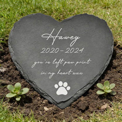 Personalized Cat Dog Memorial Plaque Custom Photo Slate Stone Pet Loss Sympathy Gift Garden Decor Remembrance Stone with Name